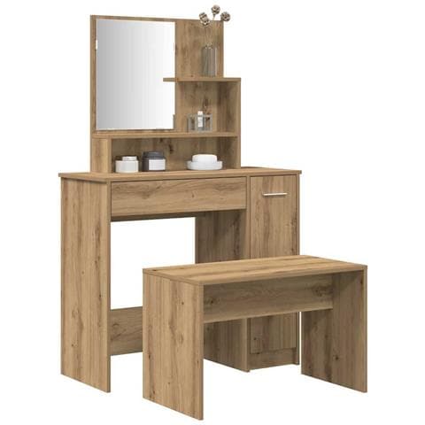 Set Toeletta Rovere Artigianale In Legno Multistrato - Foto 1