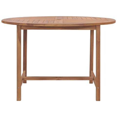Lusso Casadino -  Tavolo Da Pranzo Da Giardino Ø110x75 Cm Legno Massello Di Teak - Foto 1
