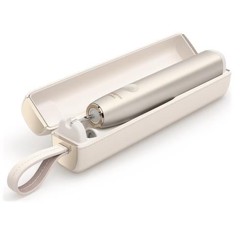 DiamondClean Prestige 9900 Sonicare Spazzolino Elettrico Sonico HX9992/11 con SenseIQ e App, con Custodia da Viaggio Colorazione Champagne - Foto 2