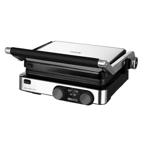 Griglia di Contatto 03099 Potenza 2000 W Superficie 290 x 230 mm Colore Nero /Acciaio Inox - Foto 1