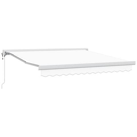 Tenda retrattile automatica bianca 300x250 cm, Tessuto di ricambio per tenda  per telaio 3x2.5 m bianco - Foto 1