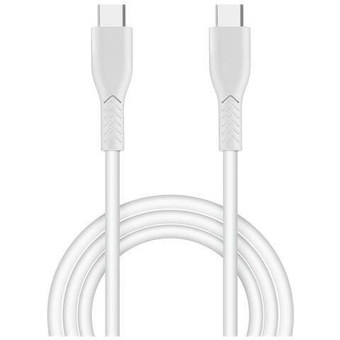 Cavo Di Ricarica Rapida Usb-c A Usb-c Da 60w Per Laptop E Dispositivi Mobili White - Foto 1