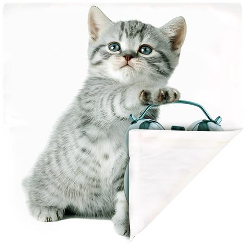 Set Di 2 Copricuscini 40x40 Cm Kitten Clock Design - Foto 5