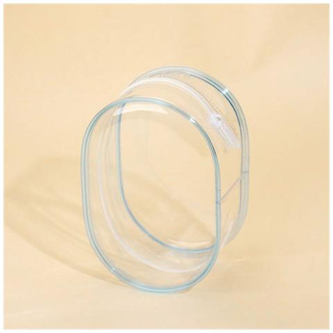 Custodia Per Cosmetici Con Anello A Campanello E Pompon: Organizzazione Elegante E Protezione Antipolvere Blue - Foto 5