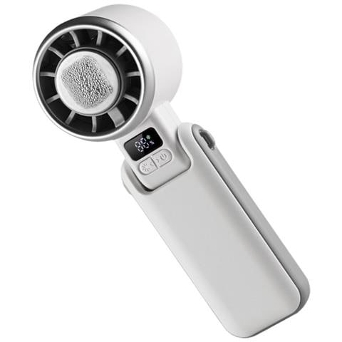 Ventilatore Portatile Ad Alta Velocità Con Raffreddamento A Ghiaccio E Display Digitale White - Foto 2