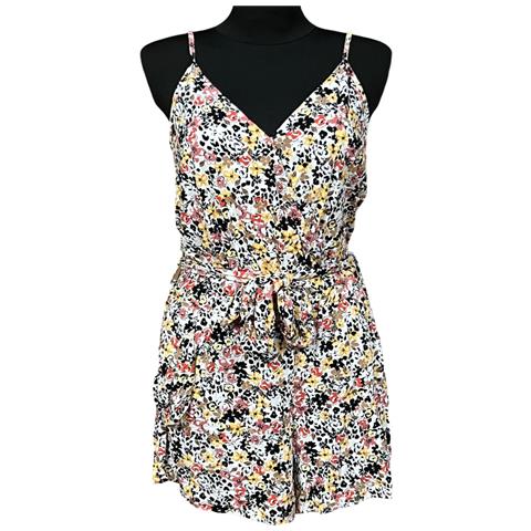 Tuta Con Pantaloncini Leggera Comoda Colorata A Fiori Taglia M - Foto 1