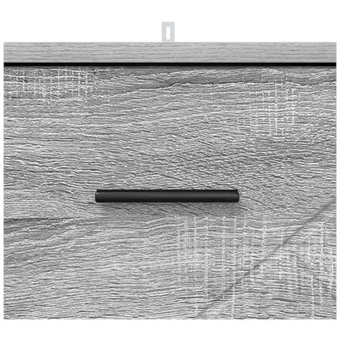 Armadio da Notte con cassetto Grigio sonoma 38 x 38 x 66 cm - Foto 9