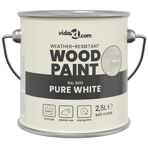 Vernice per legno Bianco 16.5 x 16.5 x 15.9 cm - Foto 1