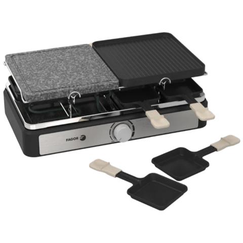 Griglia Per Raclette 3 In 1 Per 8 Persone, 1400 W - Fgrg8 - Foto 2