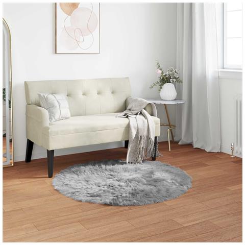 Tappeto Pecora Tafalla Grigio Ø 120 cm Poliestere - Foto 2