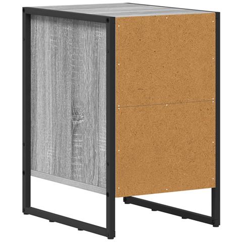 Comodino 2 pcs Grigio Sonoma 39,5 x 30 x 50 cm - Foto 9