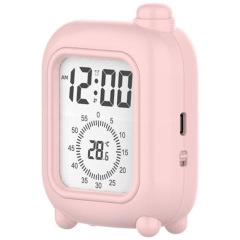 Sveglia A Valigia Ricaricabile Con Timer Visivo Per Studio Focalizzato Pink - Foto 1
