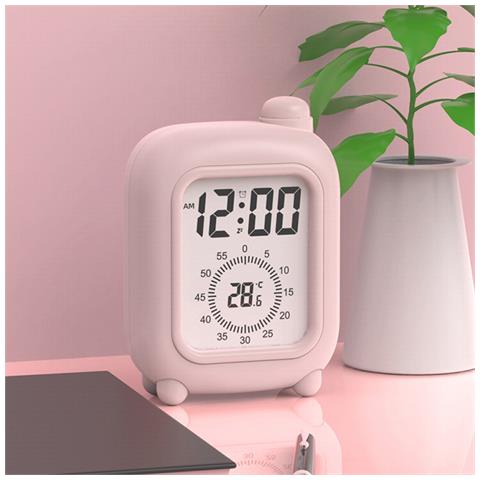 Sveglia A Valigia Ricaricabile Con Timer Visivo Per Studio Focalizzato Pink - Foto 6