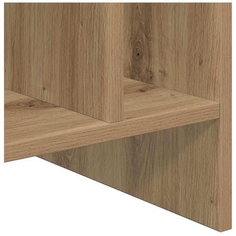 Mobile porta vinili Rovere artigianale 78.5 x 35 x 45 cm - Foto 9