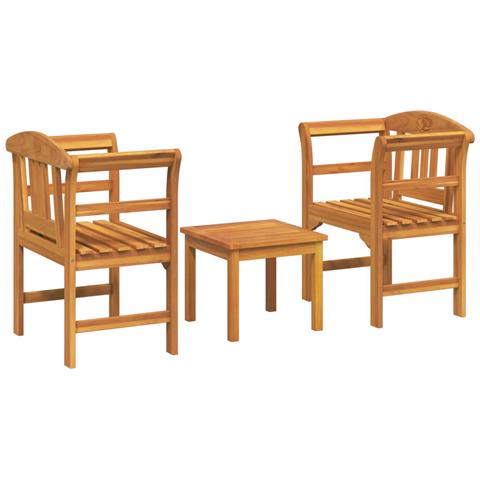 Set da giardino con divano a rosa 3 pcs - Foto 1