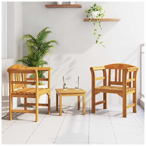 Set da giardino con divano a rosa 3 pcs - Foto 2