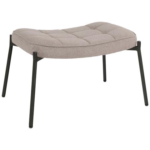 Poggiapiedi Glasgow-beige-poliestere-42,5x63x39 Cm - Foto 1
