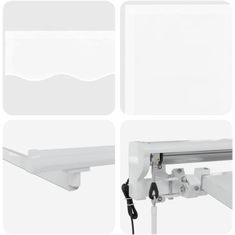Tettuccio Elettrico Retrattile Bianco 4 × 3,5 m - Foto 9