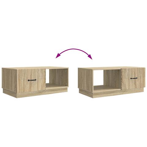 Tavolino da salotto Rovere Sonoma 90 x 50 x 37 cm - Foto 9