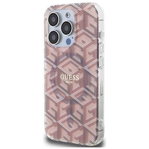 Guess Iml Gcube Magsafe Case Per Iphone 15 Pro Max - Rosa - Foto 2