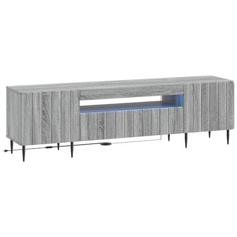 Mobile TV LED Sonoma grigio Legno ingegnerizzato - Foto 1