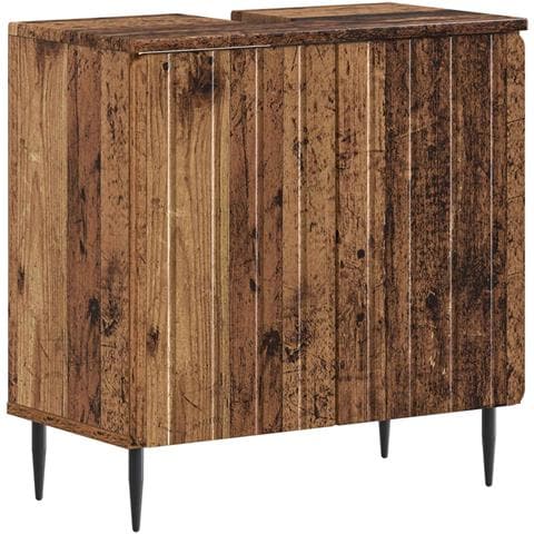 Armadio per Lavabo da Bagno ZWOLLE Legno antico - Foto 1