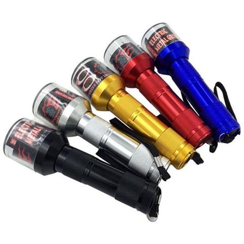 Grinder Elettrico Tritatabacco In Alluminio Trita Erbe Tabacco Colore Nero - Foto 1