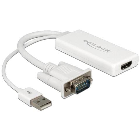 Adattatore Vga Con Hdmi Con Audio 62460 25 Cm Bianco - Foto 5