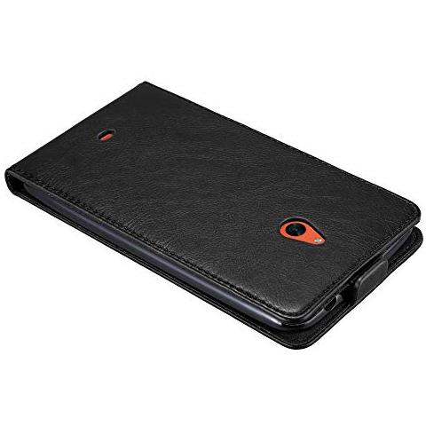 Custodia Compatibile Con Nokia Lumia 1320 In Nero Di Notte - Coperchio Protettivo In Design Flip Con Chiusura Magnetica - Foto 2