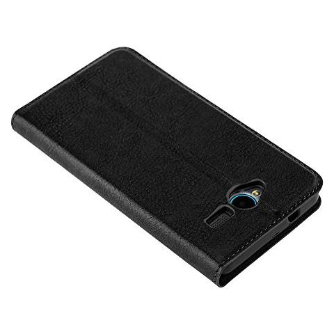Custodia Compatibile Con Zte Blade L3 In Nero Di Notte - Coperchio Protettiva Con Chiusura Magnetica, Funzione Stand E Tasca Per Le Carte - Foto 2