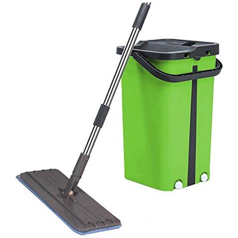 ® - Scopa Con Secchio Da 5,5 L, Colore: Verde - Foto 1