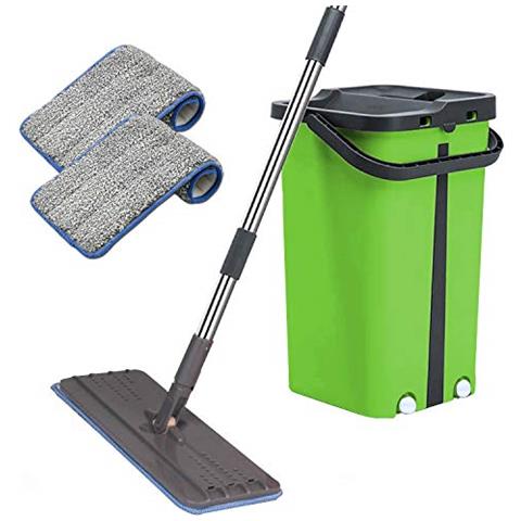 ® - Scopa Con Secchio Da 5,5 L, Colore: Verde - Foto 3