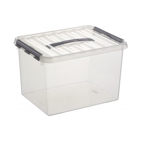 78800609 Scatola di archiviazione Rettangolare Plastica Trasparente cesto / contenitore - Foto 1