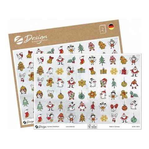 Zweckform Zdesign Trend Sticker Weihnachten Motiv: ""mini-weihnachts-motive"", Blattformat: Din A5, - 1 Stck (54614) - Foto 1