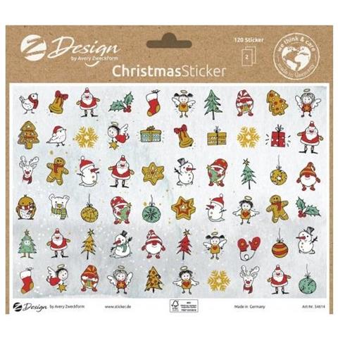 Zweckform Zdesign Trend Sticker Weihnachten Motiv: ""mini-weihnachts-motive"", Blattformat: Din A5, - 1 Stck (54614) - Foto 3