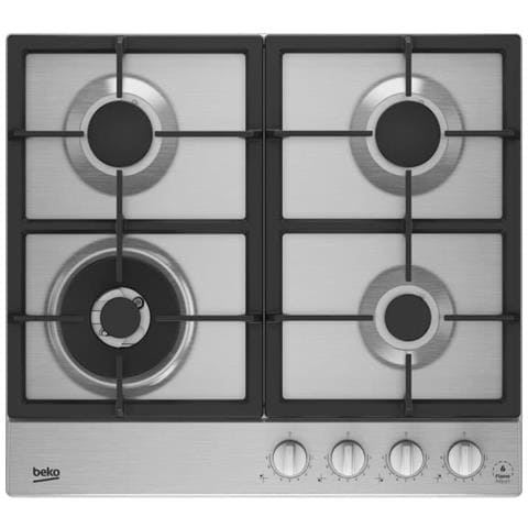Piano Cottura HIAW64325SX a Gas 4 Fuochi Gas Colore Acciaio Inox - Foto 1