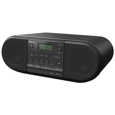 Panasonic Rx-d550 - Tragbar - Dab+,fm,ukw - 20 W - Schwer - Weich - Vokal - Mp3 - 1-weg (rxd550e-k) - Foto 1