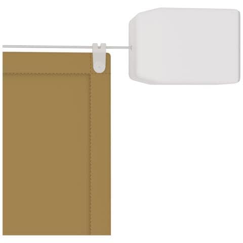 Paravento Verticale Beige 60x1200 Cm In Tessuto Oxford - Foto 6