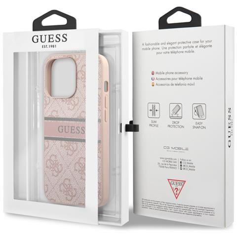 Cover Per Iphone 13 Pro Pu 4g Stripe, Rosa - Foto 3