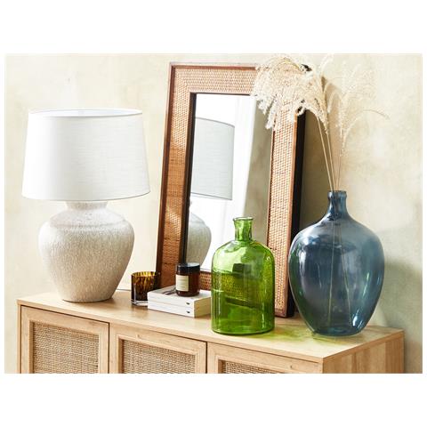 Vaso Da Fiori Roti Vetro 39 Cm Blu - Foto 1