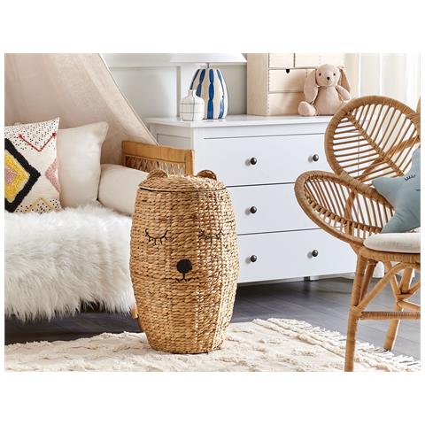 Cestino Per Bambini Orsacchiotto Sambur Vimini Naturale - Foto 1