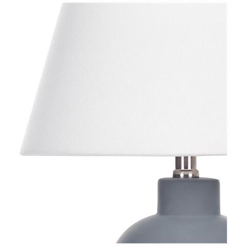 Lampada Da Tavolo Fabilos Ceramica Grigio - Foto 2