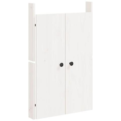 Ante Da Cucina Da Esterno Bianche 50x9x82 Cm Legno Massello Di Pino - Foto 2