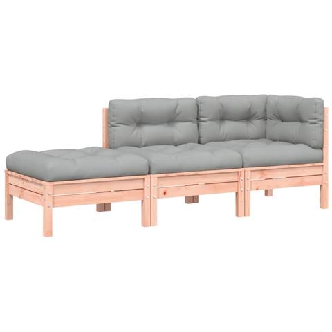 Divano da Giardino con Cuscini e Poggiapiedi 2 Posti - Foto 1