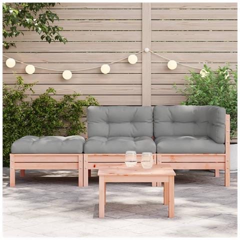 Divano da Giardino con Cuscini e Poggiapiedi 2 Posti - Foto 2