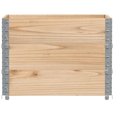 Fioriera Da Giardino 80x60 Cm In Legno Massello Di Pino - Foto 3