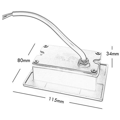 Segnapasso Faretto Da Giardino 3w Luce Naturale Segnapassi Incasso Es49bn - Foto 3