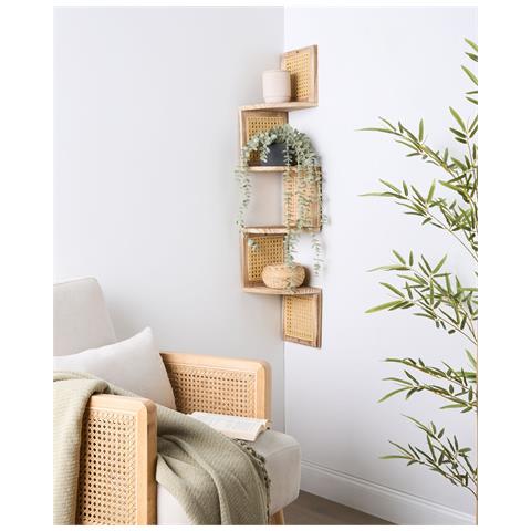 Scaffale A Parete Legno Chiaro Alder - Foto 1