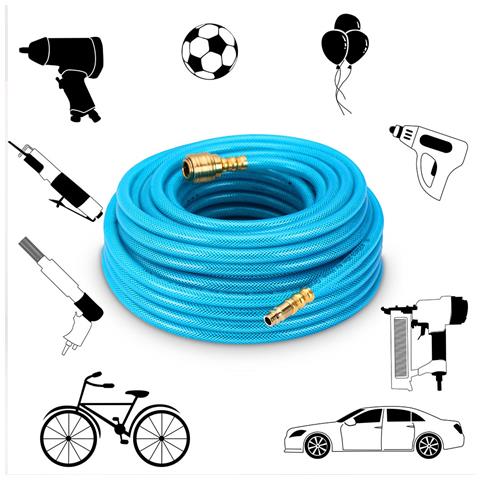 Tubo ad Aria Compressa Compressore Tubo a Pressione Attacco Semplice Veloce 15m - Foto 2