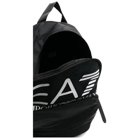 Black, White Logo Casual Backpack Zaino Sintetico Borse Adulti Unisex Nero Eu One Size, 245063 2f909 02021 - Foto 3